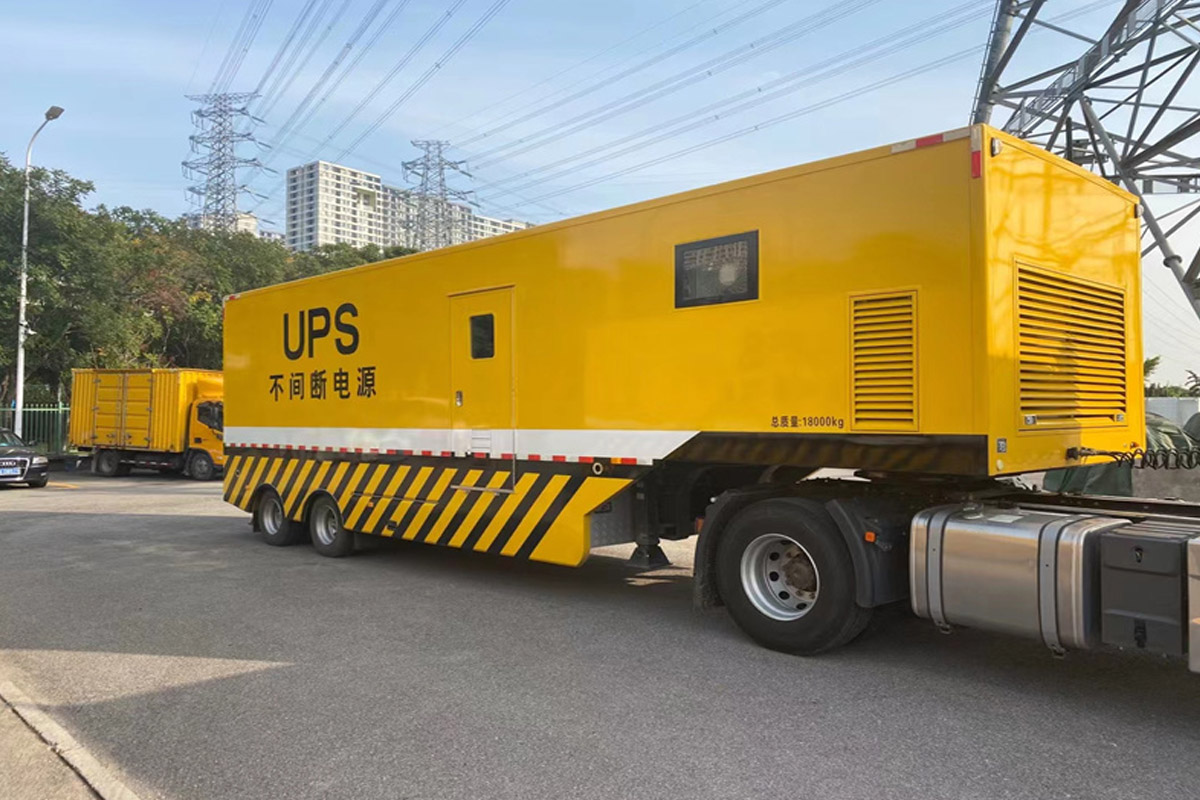 兴隆台发电机租赁施工现场